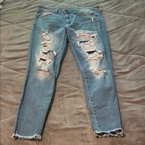 Distressed Blue Women's Jeans